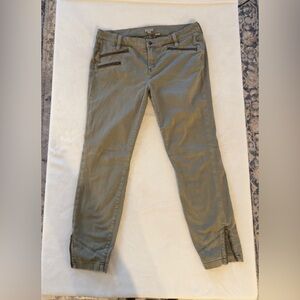 J. Crew Stretch (2 pair) Olive Green & White Women's Jeans